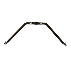 Restaurantware-Broom Brace ONLY: Clean Tek Professional 11.42 Inch Broom Handle Bracket, 1 Heavy-Duty Broom Brace - Handle and Broom Head Sold Separately, Sturdy, Black Iron Brace for Broom Handle