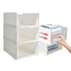FHDUSRYO 7Pcs Large Stackable Wardrobe Storage Organizer, Foldable Storage Box
