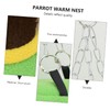 VICASKY Green Bucket Shaped Parrot Sleeping Bed Warm Cotton Nest