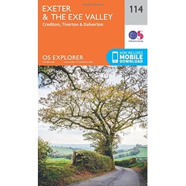Exeter & the Exe Valley Map | Crediton, Tiverton & Dulverton | Ordnance Survey | OS Explorer Map 114 | England | Walks | Hiking | Maps | Adventure