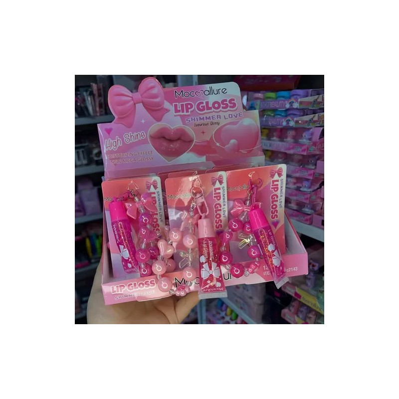 Gloss Llavero Shi Love Makeup Blíster Con 12 Labial Shimmer