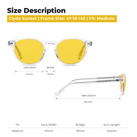 Ra Optics Clyde Frame with Daylight Lenses - Premium, Science-Based Blue Light Glasses for Screens - Prevent Eyestrain, Headaches, and Fatigue - Supercharge Energy Levels, Focus, and Productivity