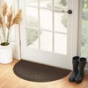 Consolidated Plastics Majestic Half Oval/Moon Entrance Floor Mat with Non-Slip