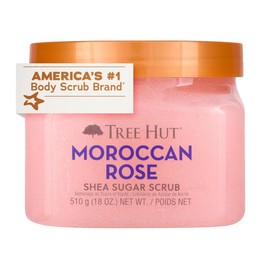 TREE HUT, Moroccan Rose Shea Sugar Scrub, Exfoliante Corporal de Azúcar Natural con Manteca de Karité y Esencia de Rosa Marroquí, Exfolia e Hidrata...