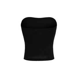 SOLY HUX Women's Rhinestone Cute Print Y2K Crop Tops Sleeveless Strapless Summer Bandeau Tube Top White Graphic Cute Medium