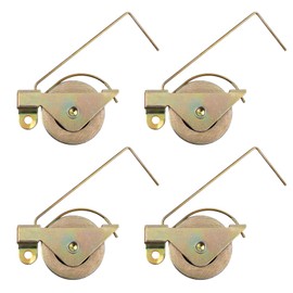 4pcs 1-1/4" Sliding Screen Door Rollers Replacement, Heavy-Duty Steel Ball Bearing Tension Wheels for Smooth Glide Replaces B515, B714