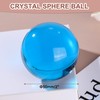 sourcing map 50mm/2" Crystal Sphere Ball Glass Solid Decorative Sphere