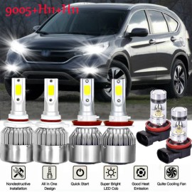 Unbranded For Honda CR-V CRV 2015-2020 6000K LED Headlight Hi-Low Beam Fog Light Bulb Kits