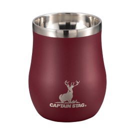 キャプテンスタッグ(CAPTAIN STAG) アウトドア コップ マグカップ マグ カップ タンブラー 香る 真空二重タンブラー 240ml 保温保冷 ステンレス製 レッド UE-3577