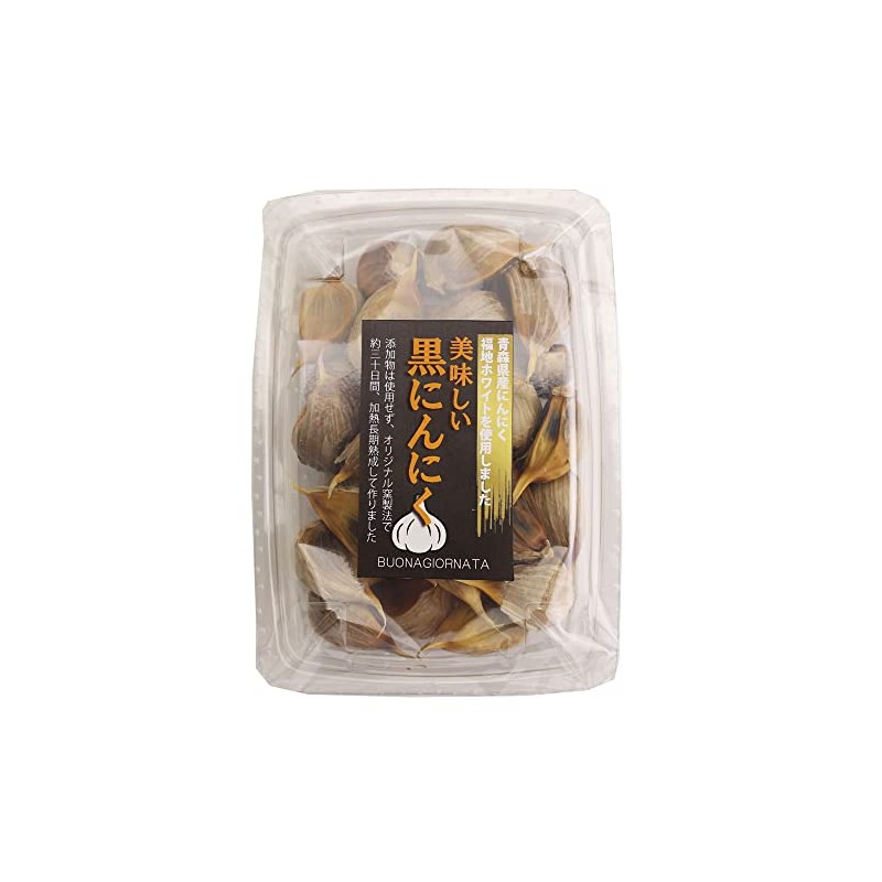 BUONAGIORNATA Black Garlic from Aomori Prefecture, 7.1 oz (200 g)