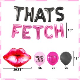 LaVenty 31 PCS Thats Fetch Balloons Early 2000s Party Decorations Mean Girls Bachelorette Party Supplies