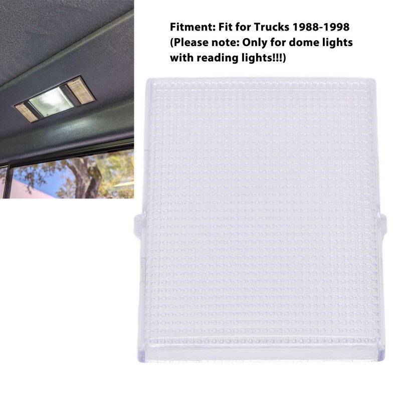 Dome Light Lens Snap On Transparent Plastic Roof Dome Light