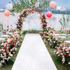 B-COOL Aisle Runner 4ftx20ft White Sequin Aisle Runners for Wedding
