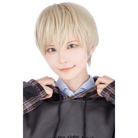 CLASSE PRO Cosplay Wig, Natural Short, Black 07