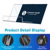 Lweiiws 6 Pack Acrylic Business Card Holder Stand, Transparent Desk