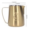 Frothing Cup 420ML 304 Stainless Steel Streamlined Cup Body Design