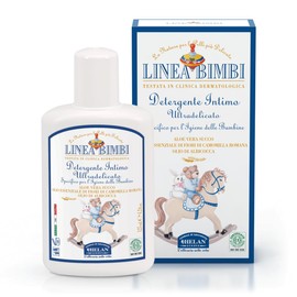 Helan, Linea Bimbi Bio - Intimate Wash for Girls with Aloe Vera, Apricot & Chamomile Essential Oils, Microbiologically Tested for Intimate Hygiene, Gentle Baby Intimate Cleanser, Made in Italy, 125 ml