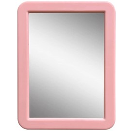 CEREM Locker Mirror Magnetic for Girls Locker, Light Pink 5" x 7" - Real Glass Magnetic Mirror for School Locker, Office, Home