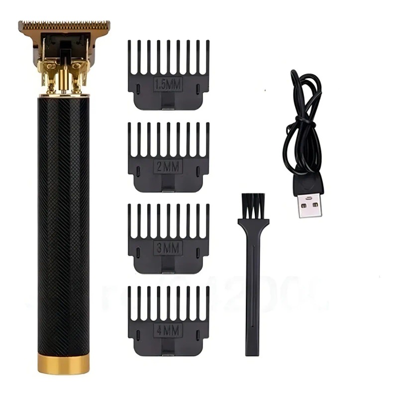 Recortadora Vintage Profissional T9 Negra Color Negro