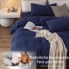 Gezu Bed Linen 135 x 200 cm Cotton Navy Blue