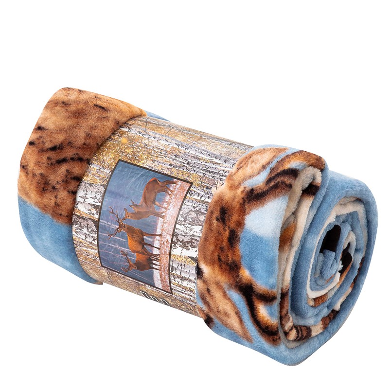 Northwest Cold Snap Oversized Raschel Throw Blanket, 60" x 80"