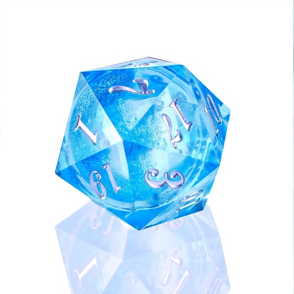 Luxdemon Resin D&D Dice Set, DND Dice Set Sharp Edge