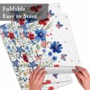 4th of July Placemats Red Blue Flowers Butterfly Place Mats