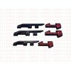 overlay 3PCS Gloss Black Red AT4 Sierra Fit 2019-2025 GMC