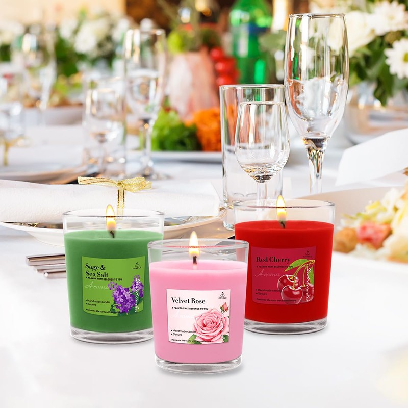 24 Pack Scented Aromatherapy Candles - 12 Fragrances 1.8 Oz