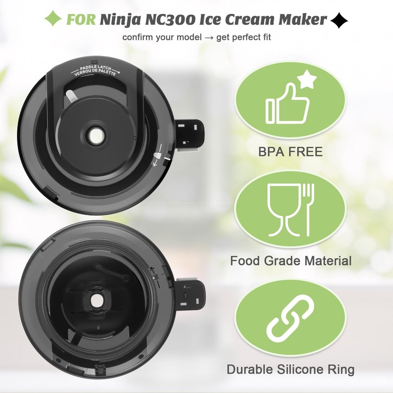 TranRantic Outer Bowl Lid for Ninja Creami NC301 Series, Reusable