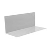 INEFA Angle Sheet Roof without Waterfold Aluminium 200 cm, Silver,