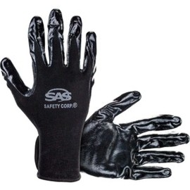 FixtureDisplays SAS 640-1910 XL PawZ 15-Gauge Nitrile Coated Cotton Palm Gloves