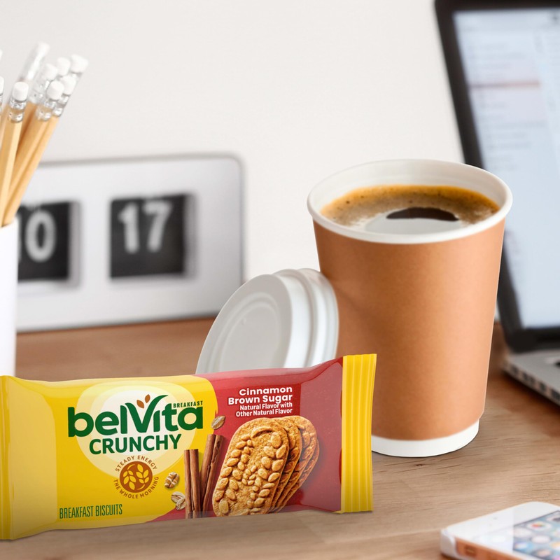 belVita Breakfast Bars Biscuits, Cinnamon Brown Sugar, 30 Total Packs,