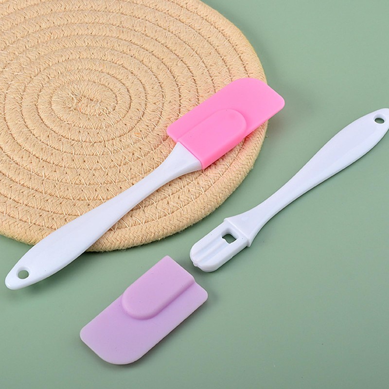 8 Pack Mini Silicone Scraper Set ，Heat Resistant Rubber Scrapers