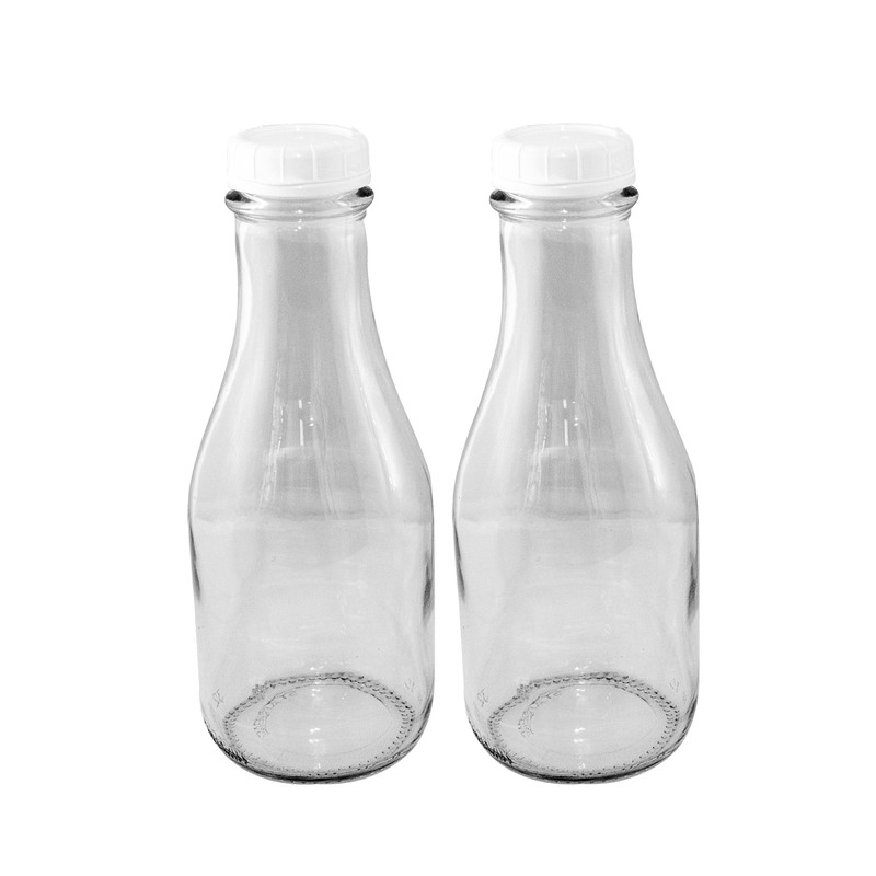 The Dairy Shoppe 1 Qt Glass Milk Bottle 32 Oz