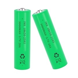 AFSONGOO Rechargeable 18650 Batteries 3.7V 3000mAh 18650 Button top Battery 2 Pack for Headlamp,FlashlightsDoorbells, RC Cars
