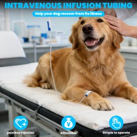IV Extension Set, I.V Tubing, Tomes With 22G*0.7, 70-Inch Sterile Individual Packaging, Suitable For Laboratory And Veterinary Use, For Safe And Accurate Delivery Of Fluids (15）