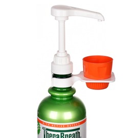 [Upgraded]Mouthwash Dispenser Pump with Cup Holder Set for 16 Fl Oz TheraBreath Mouthwash Oral Rinse, Fits ICY Mint, Mild Mint, Whitening, Anticavity, Kids, Alcohol-Free, etc. - 3 Pack