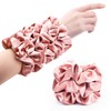 Scrunchies de seda satinada para dama de honor para el