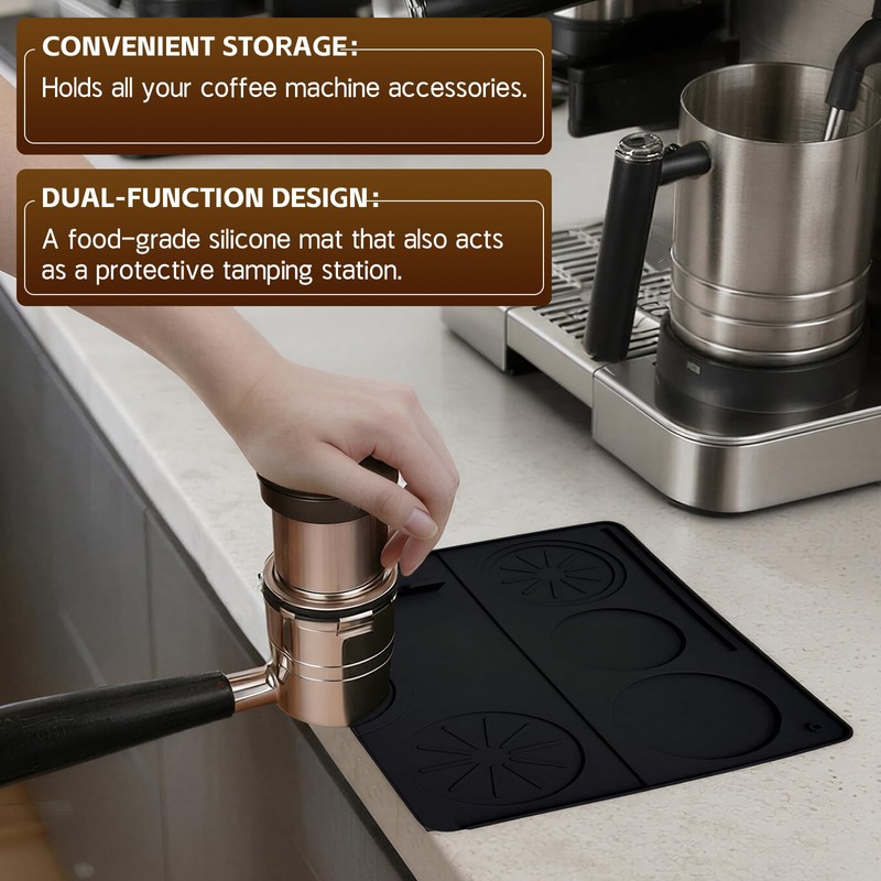 3-in-1 Silicone Mat Set for Ninja Luxe Cafe ES601 &