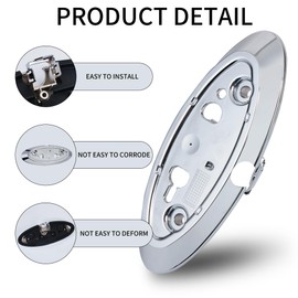 CONGCONG Rear Tailgate Fender Reversing Camera Housing Replacement Parts Compatible with Ford 2010-2014 F150, 2013-2016 F250 F350 AL3Z-19H511-A (A)