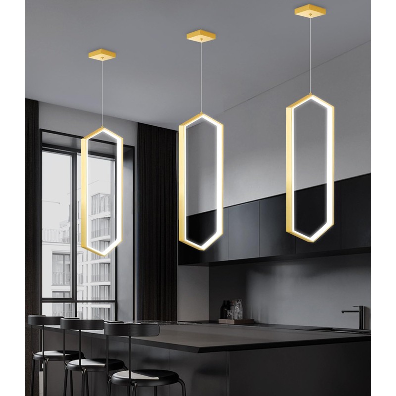 Ring Chandelier Modern LED Dimmable Pendant Lighting Adjust Ceiling Light