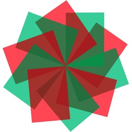 10 Pack Gel Light Filter Transparent Color Film Plastic Sheets Colored Overlays Correction Lighting Filters for Christmas Landscape Led Light or Reading (red+Green)