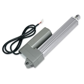 Progressive Automations 12V Industrial Linear Electric Actuator - 12 inches, 330 lbs Force, Stainless Steel Rod, High, Brushed DC Motor, Durable Stroke for Marine, Automation, Robotics, PA-09-12-330