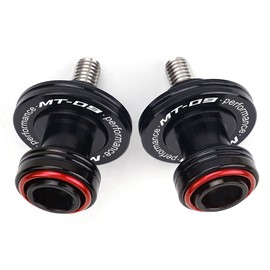 LLIDFONK For Yamaha MT09 MT-09 Tracer MT 09 SP FZ09 Aluminium 6 mm Motorcycle Accessories Swingarm Spools Slider Stand Screws (Red)