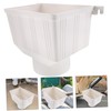 OSALADI Eaves Rainwater PVC Drain Pipe Fittings Downpipe Funnel Water