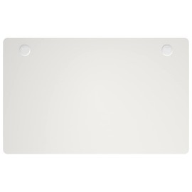 Tangkula Universal Relevance Table Top, One-Piece Solid Table Top for Standard & Standing Desk Frame, 48 x 30 inch Countertop Rectangular Office Relevance Tabletop w/ 2 Cable Management Holes, White