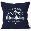 MoonWorks® I Love You to The Mountain and Back Cushion