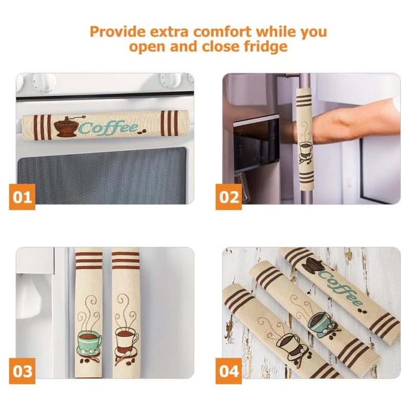 3piezas Guantes para Manija De Refrigerador Fundas Protectoras para Manijas