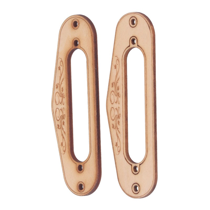 2PCS Pickup Mounting Ring Natural Maple Hard Decorative Single Coil